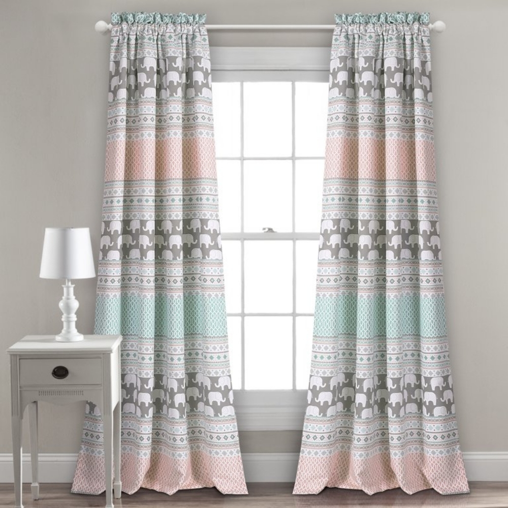 Elephant room darkening curtains